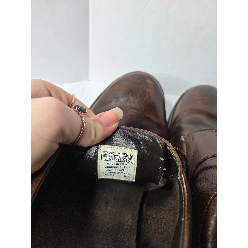 Rockport Mens V74225 Brown Leather Plain Toe‎ Oxford Dress Shoes Size 10 M